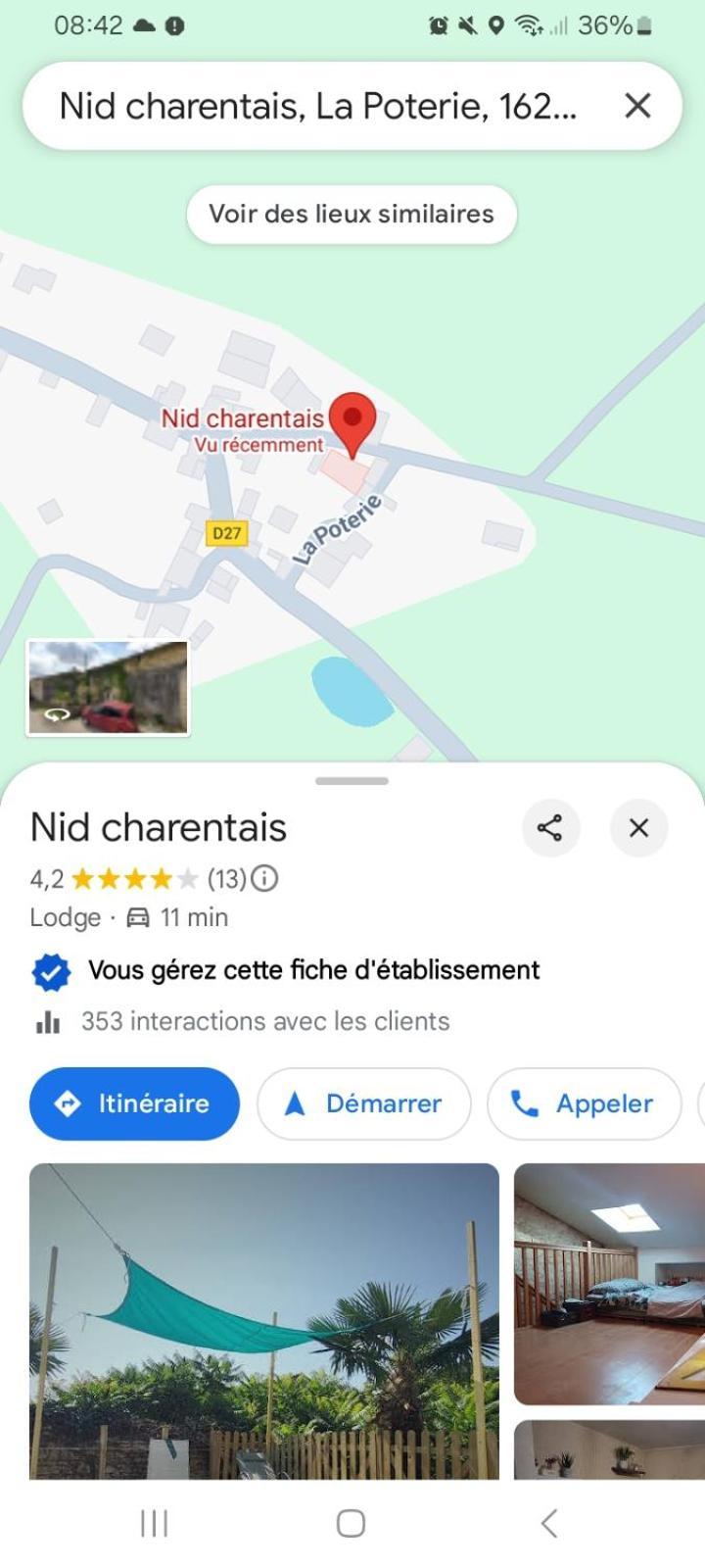 Les Chambres Du Nid Charentais La Poterie  Kültér fotó